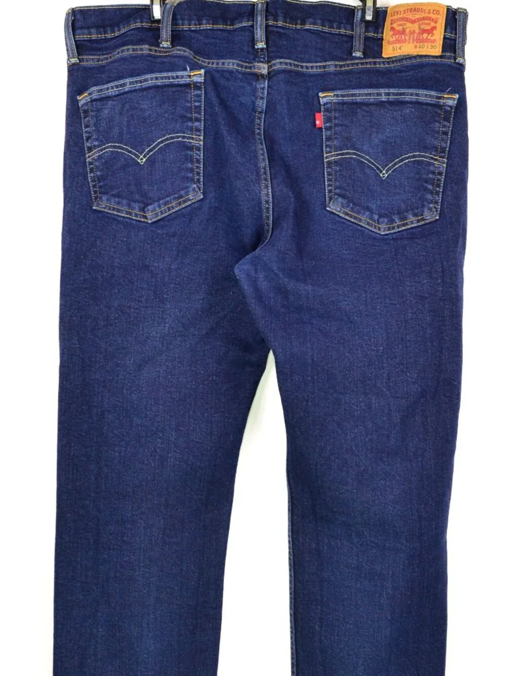 Levi's 514 Men's Size W40 L30 Blue Loose Straight Fit Dark Wash Jeans